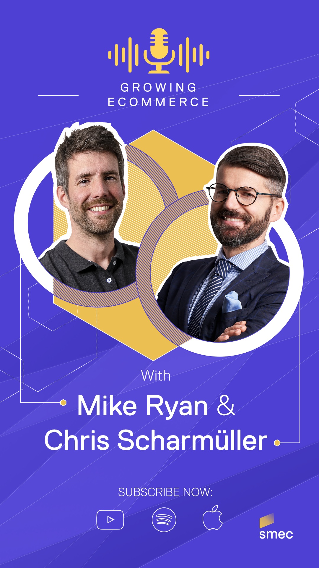 Growing Ecommerce podcast by Smarter Ecommerce with host Mike Ryan and Chris Scharmüller