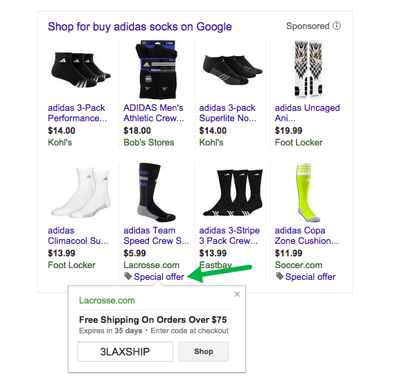 Google Shopping Adds  Prime & Nike Membership Promotion