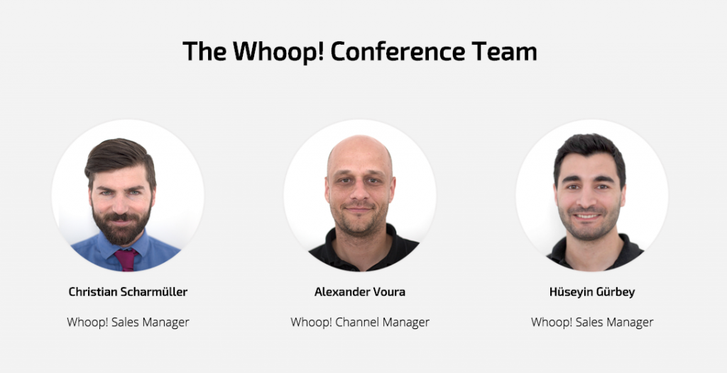 whoop conference team