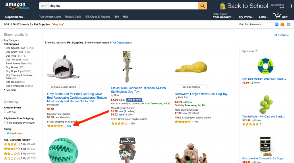 Amazon Product Rating