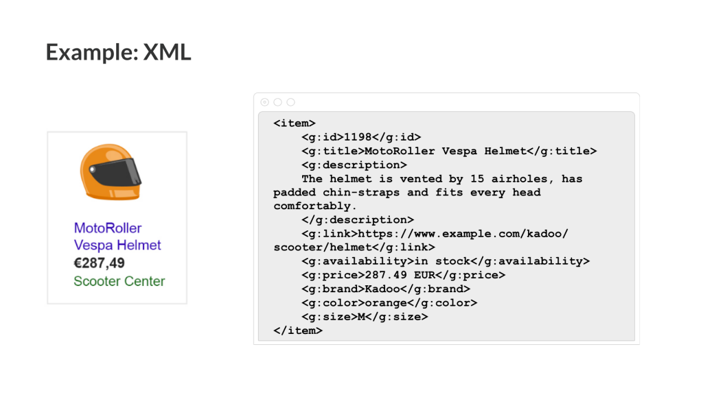 product feed xml example