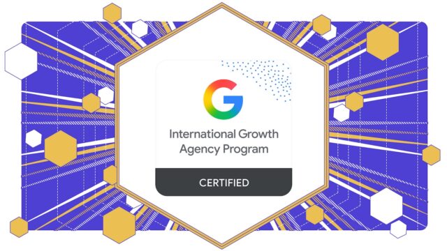 Google certification badge for International Growth Agency Program